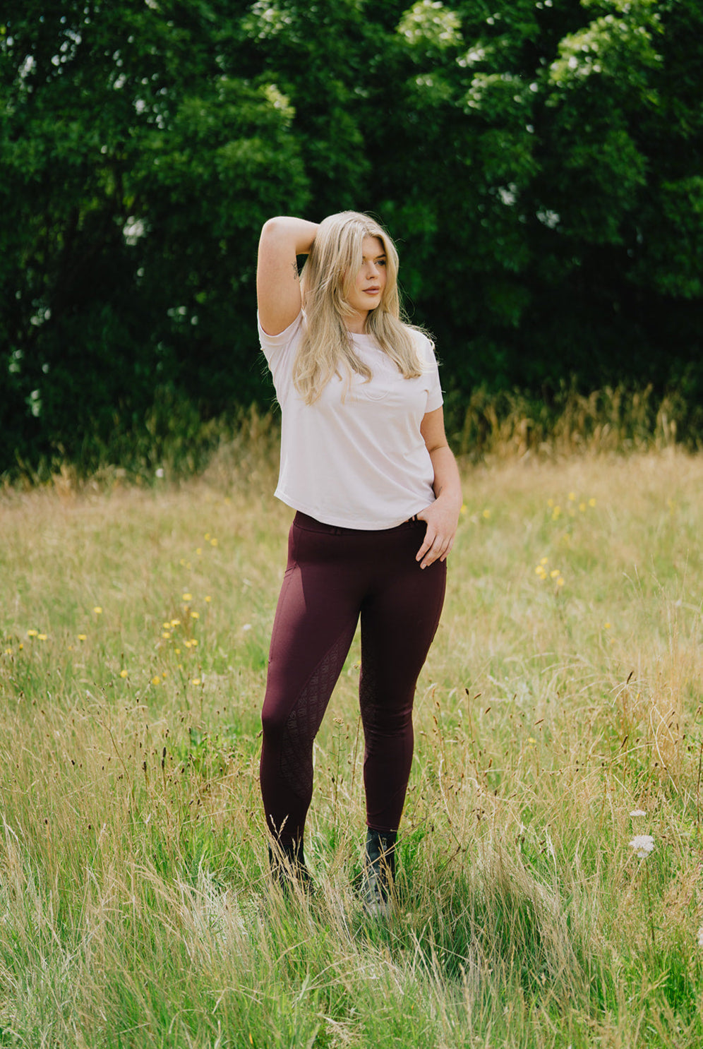 Sculpt Riding Tights - Bordeaux