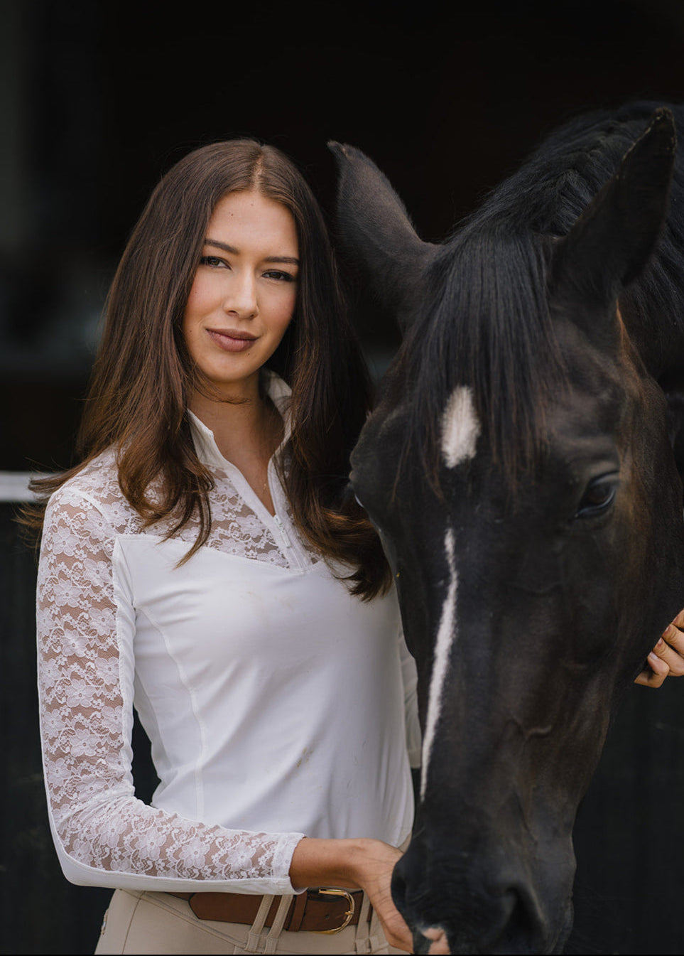 Long Sleeve Lace Show Shirt