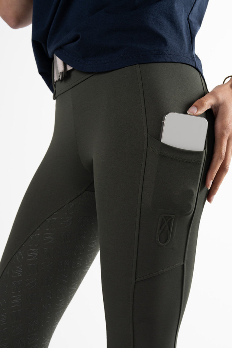 Sculpt Riding Tights - Hunter Green