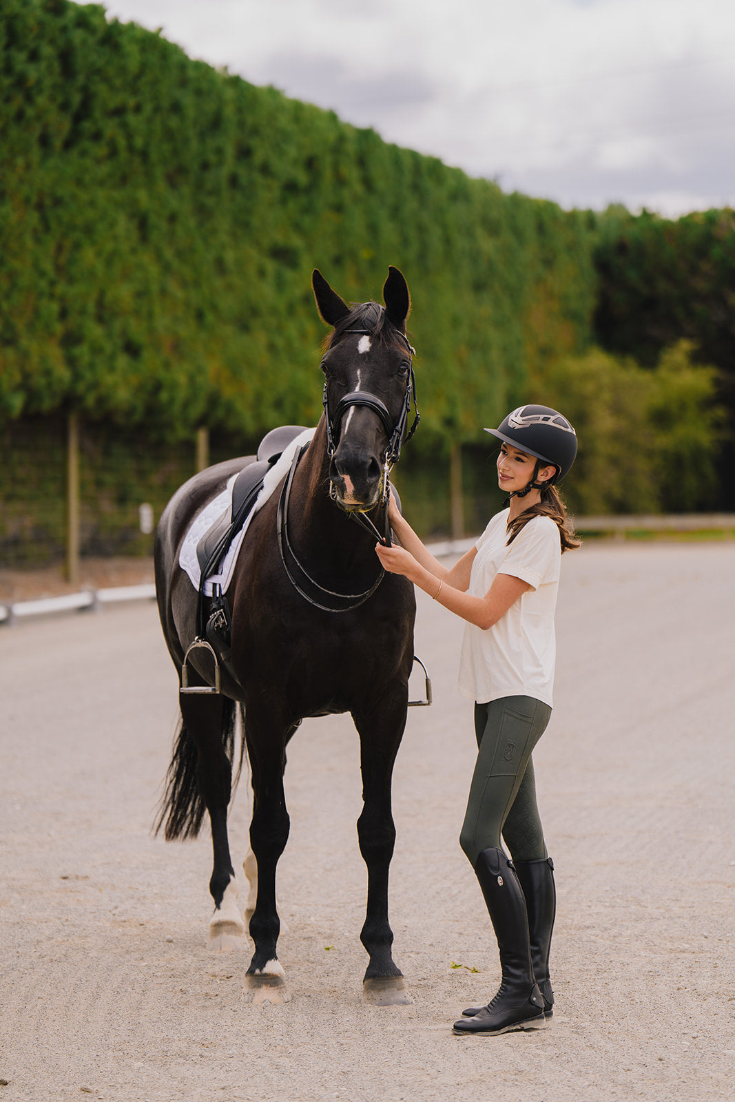 Sculpt Riding Tights - Hunter Green